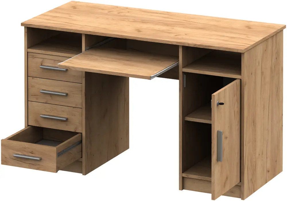 Masa de calculator Tempo Kondela B9 New (Artisan Oak)