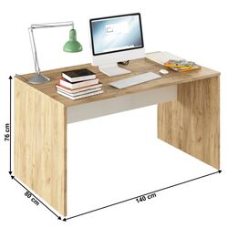 Masa de birou Tempo Kondela Rioma Typ 11 (Artisan Oak/White) Thumb