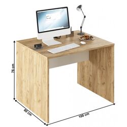 Masa de birou Tempo Kondela Rioma Typ 12 (Artisan Oak/White) Thumb