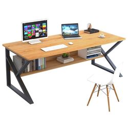 Стол письменный Tempo Kondela Tarcal 100x60 (Beech/Black) Thumb