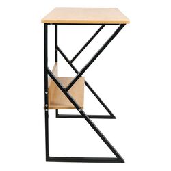 Masa de birou Tempo Kondela Tarcal 140x60 (Beech/Black) Thumb