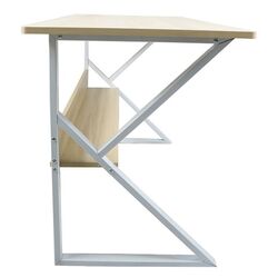 Masa de birou Tempo Kondela Tarcal 140x60 (Natural Oak/White) Thumb