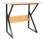 Masa de birou Tempo Kondela Tarcal 80x40 (Beech/Black)