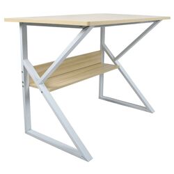 Masa de birou Tempo Kondela Tarcal 80x40 (Natural Oak/White)
