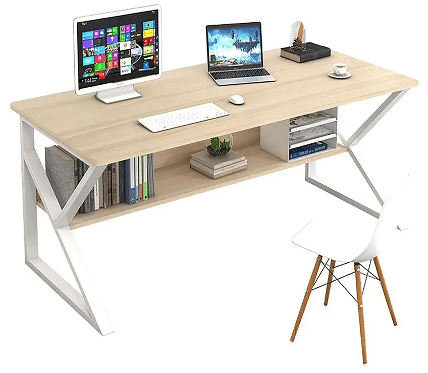 Masa de birou Tempo Kondela Tarcal 80x40 (Natural Oak/White)