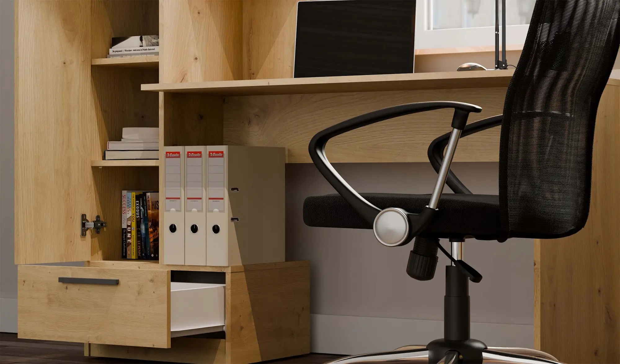 Стол компьютерный TopEshop Cosmo (Artisan Oak) - 7