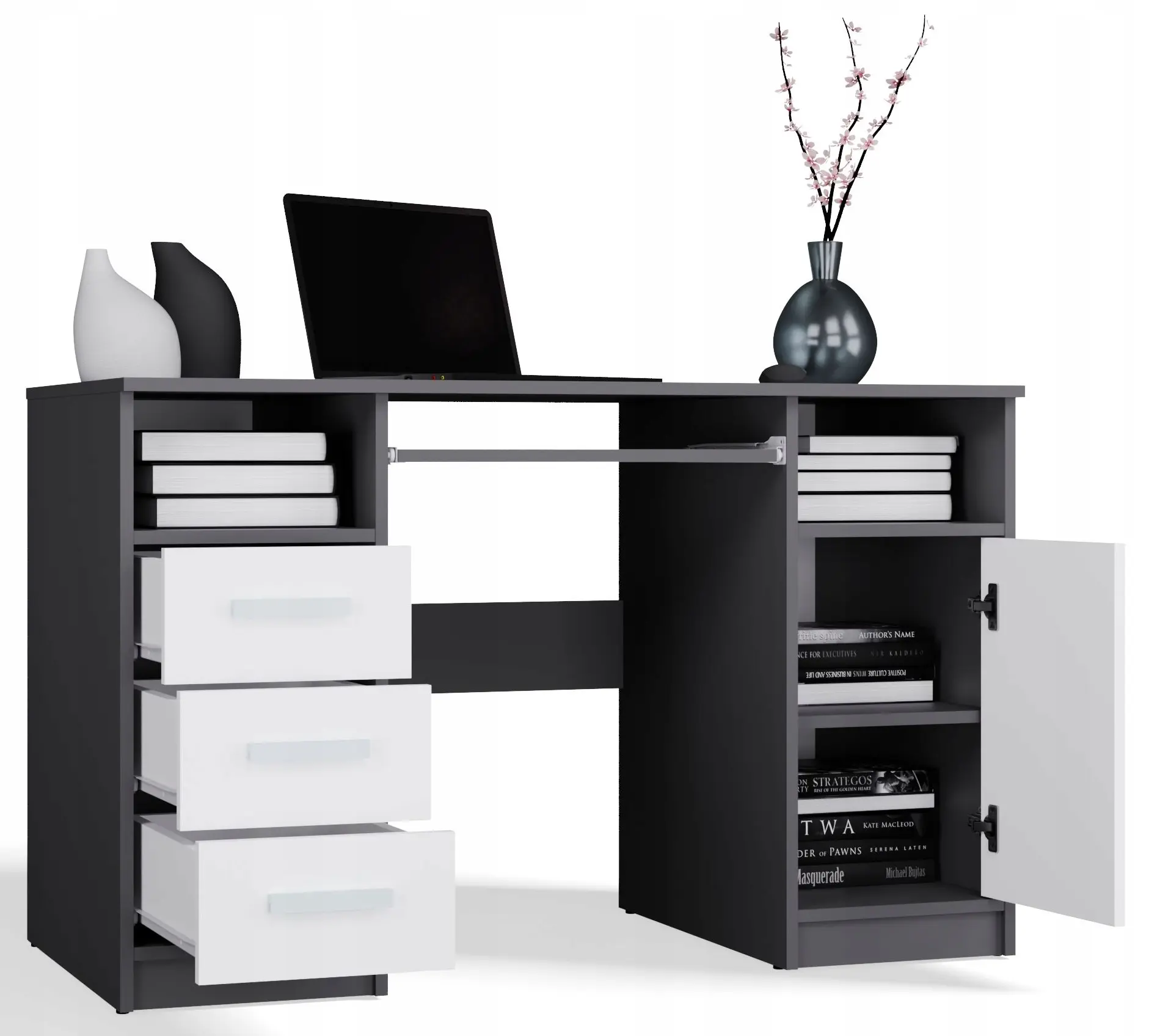 Стол компьютерный TopEshop Delta (Anthracite/White) - 3