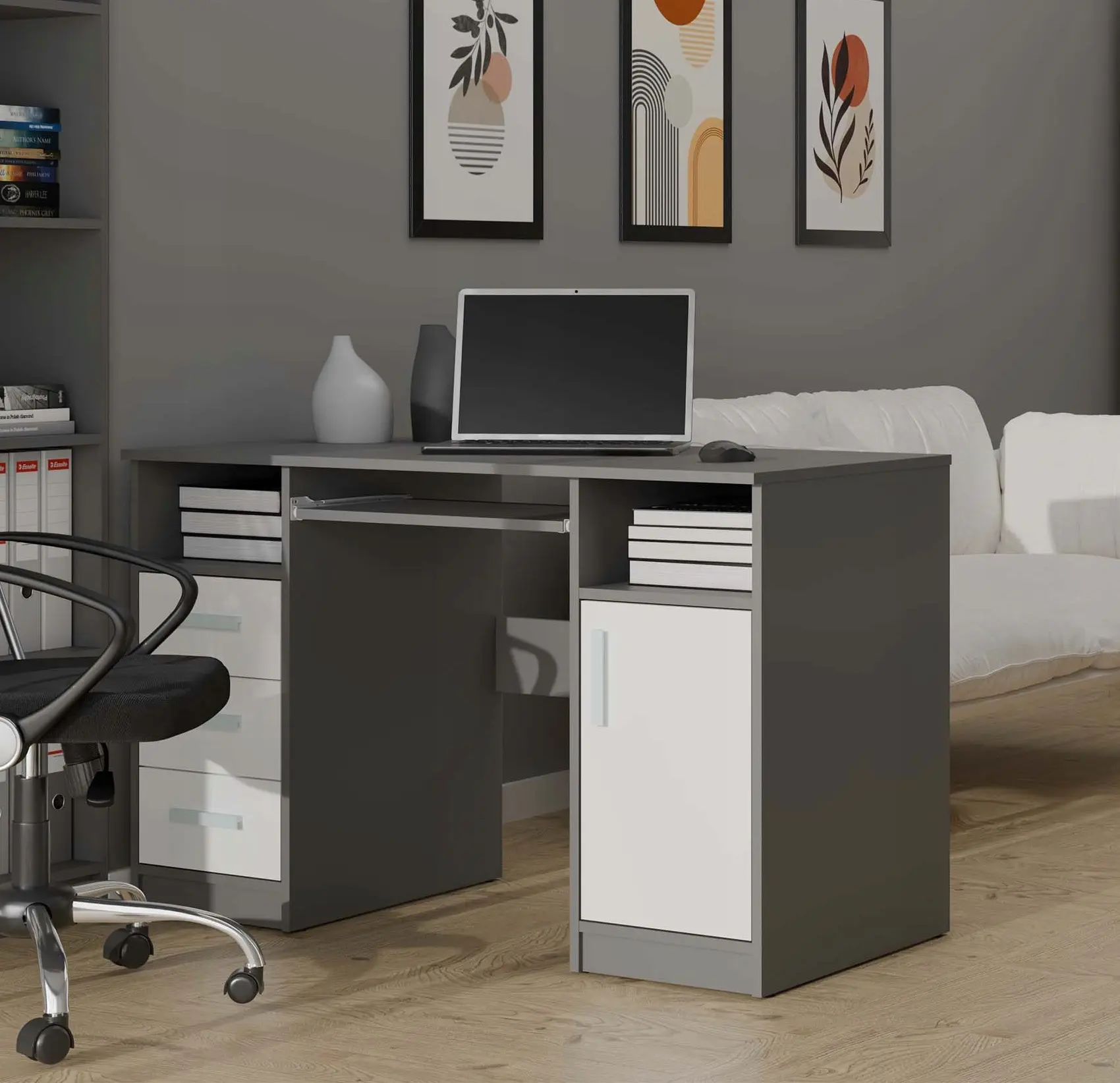 Стол компьютерный TopEshop Delta (Anthracite/White) - 6