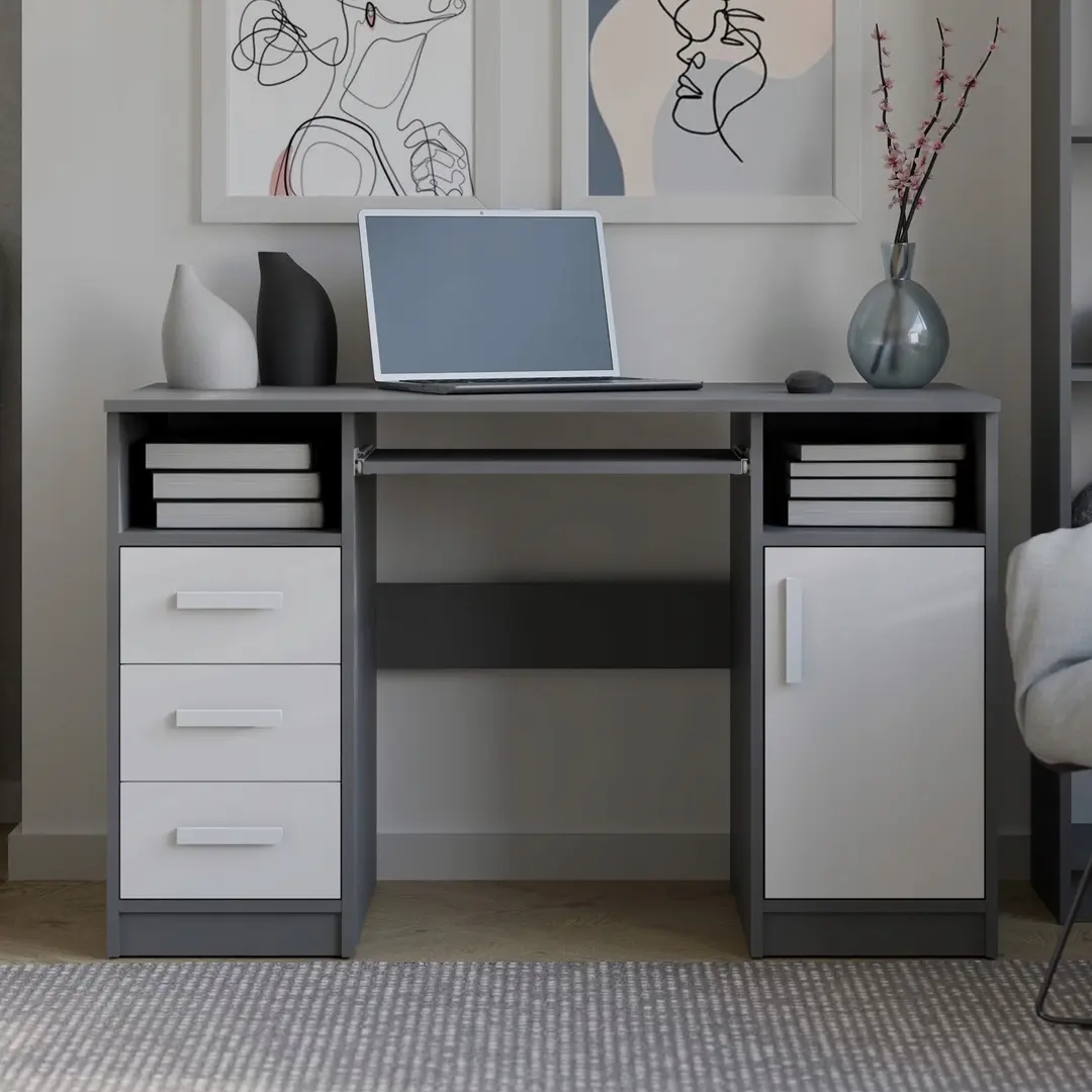 Стол компьютерный TopEshop Delta (Anthracite/White)