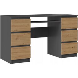 Стол компьютерный TopEshop Kuba (Anthracite/Artisan Oak) Thumb