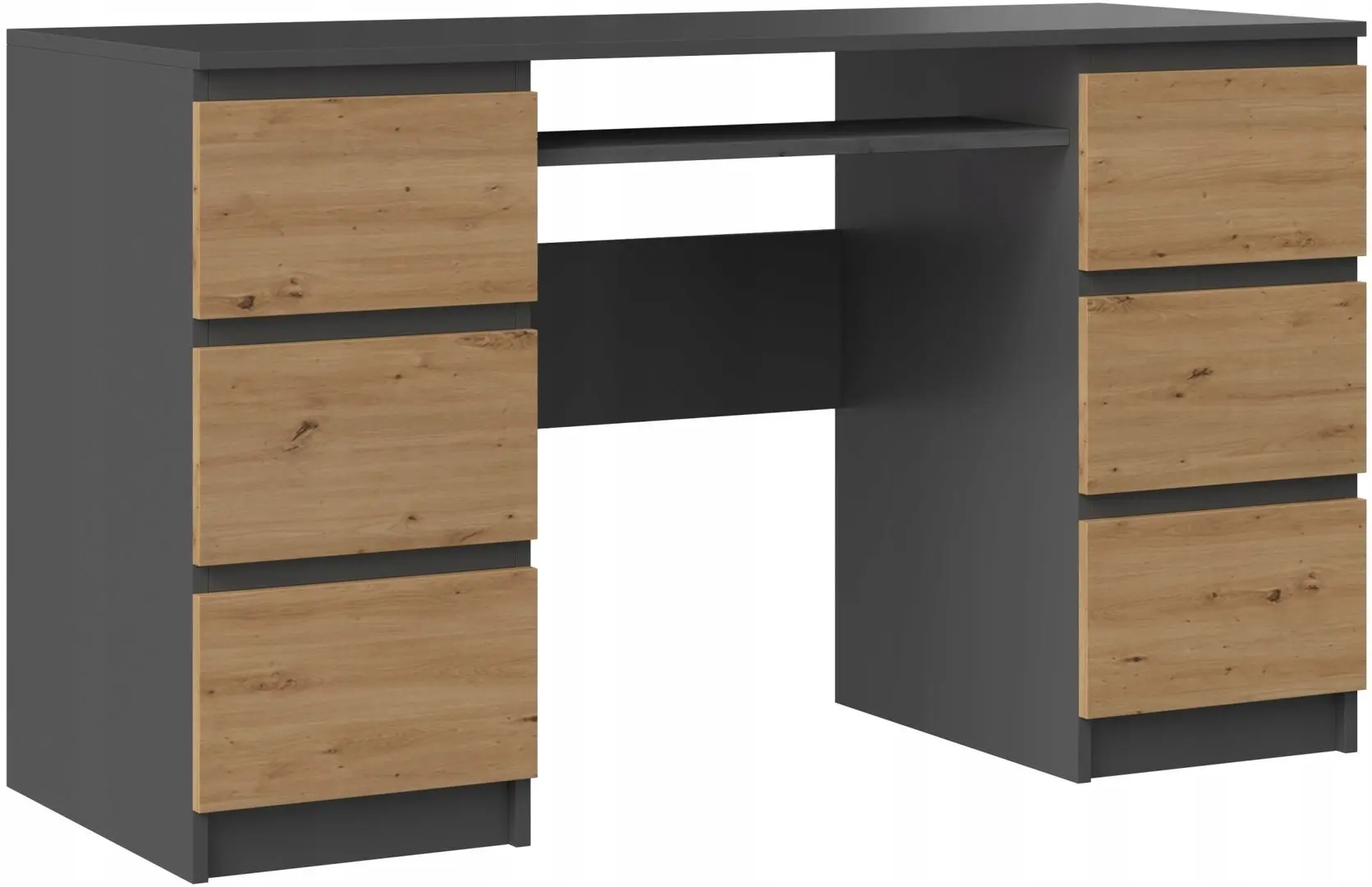 Стол компьютерный TopEshop Kuba (Anthracite/Artisan Oak)