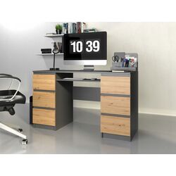 Стол компьютерный TopEshop Kuba (Anthracite/Artisan Oak) Thumb