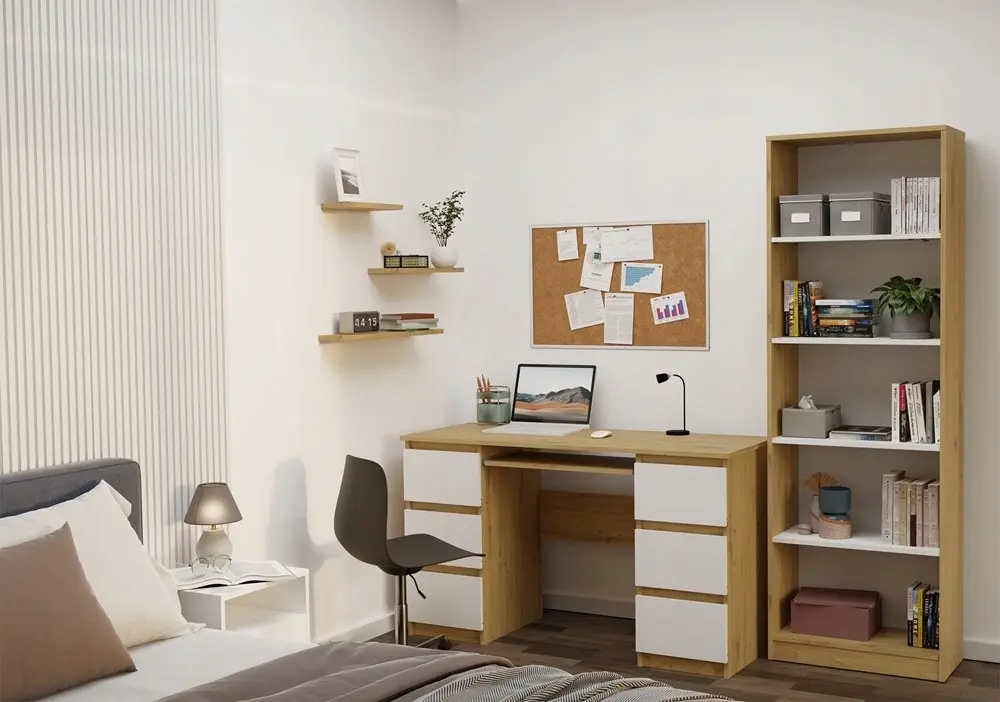 Стол компьютерный TopEshop Kuba (Artisan Oak/White) - 2