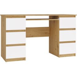 Стол компьютерный TopEshop Kuba (Artisan Oak/White) Thumb