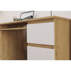 Стол компьютерный TopEshop Kuba (Artisan Oak/White) Thumb