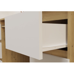 Стол компьютерный TopEshop Kuba (Artisan Oak/White) Thumb