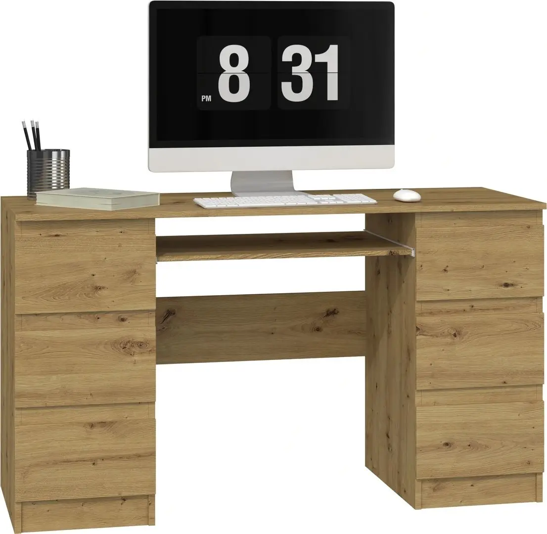 Masa de calculator TopEshop Kuba (Artisan Oak)