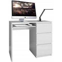 Masa de calculator TopEshop Lima Right (White Matt)