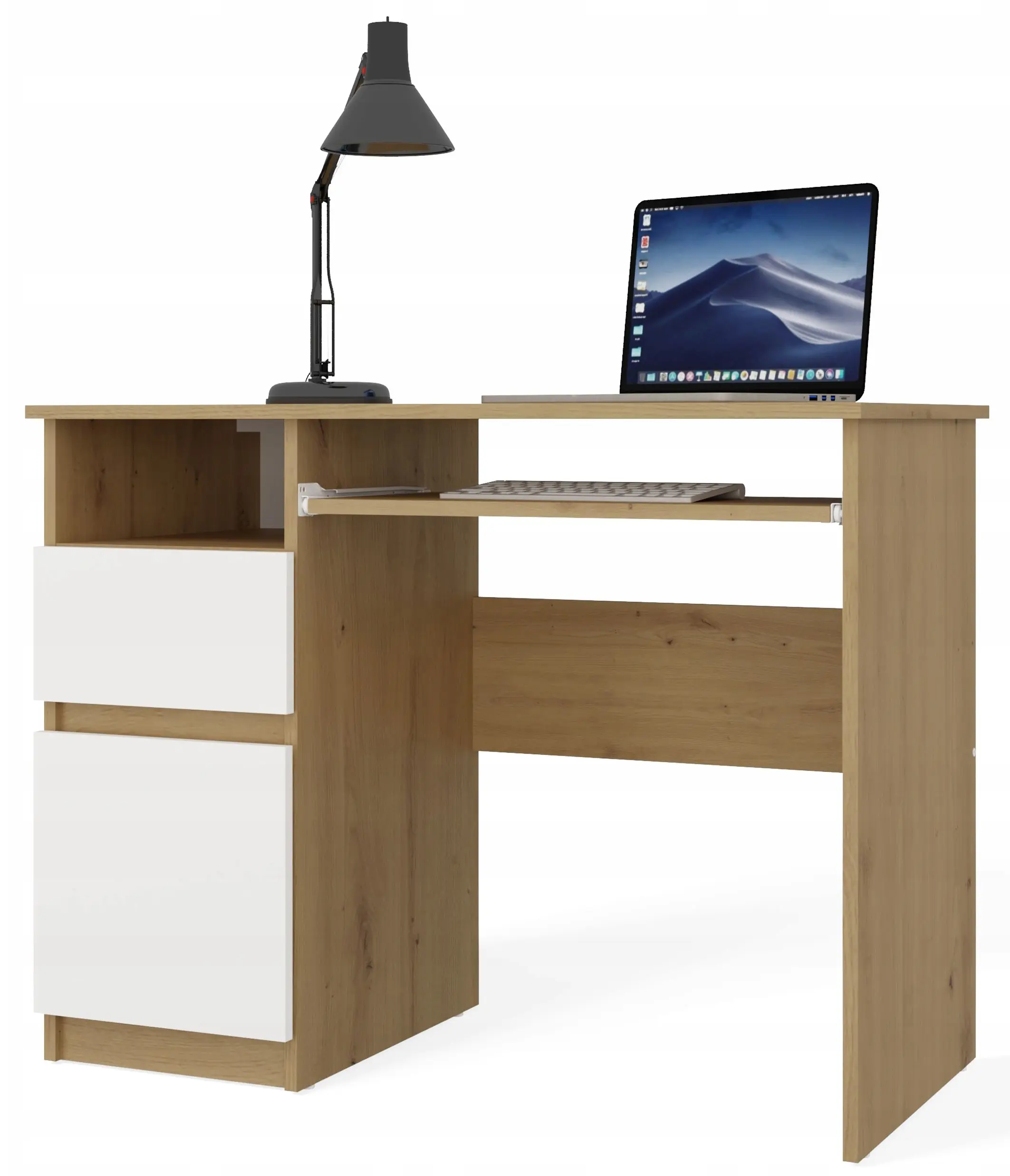 Стол компьютерный TopEshop Porto Left (Artisan Oak/White) - 2