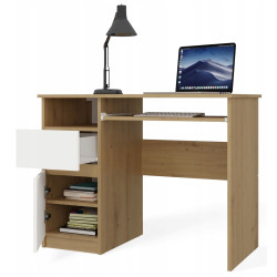 Стол компьютерный TopEshop Porto Left (Artisan Oak/White) Thumb