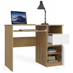 Стол компьютерный TopEshop Porto Right (Artisan Oak/White) Thumb