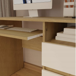 Стол компьютерный TopEshop Porto Right (Artisan Oak/White) Thumb