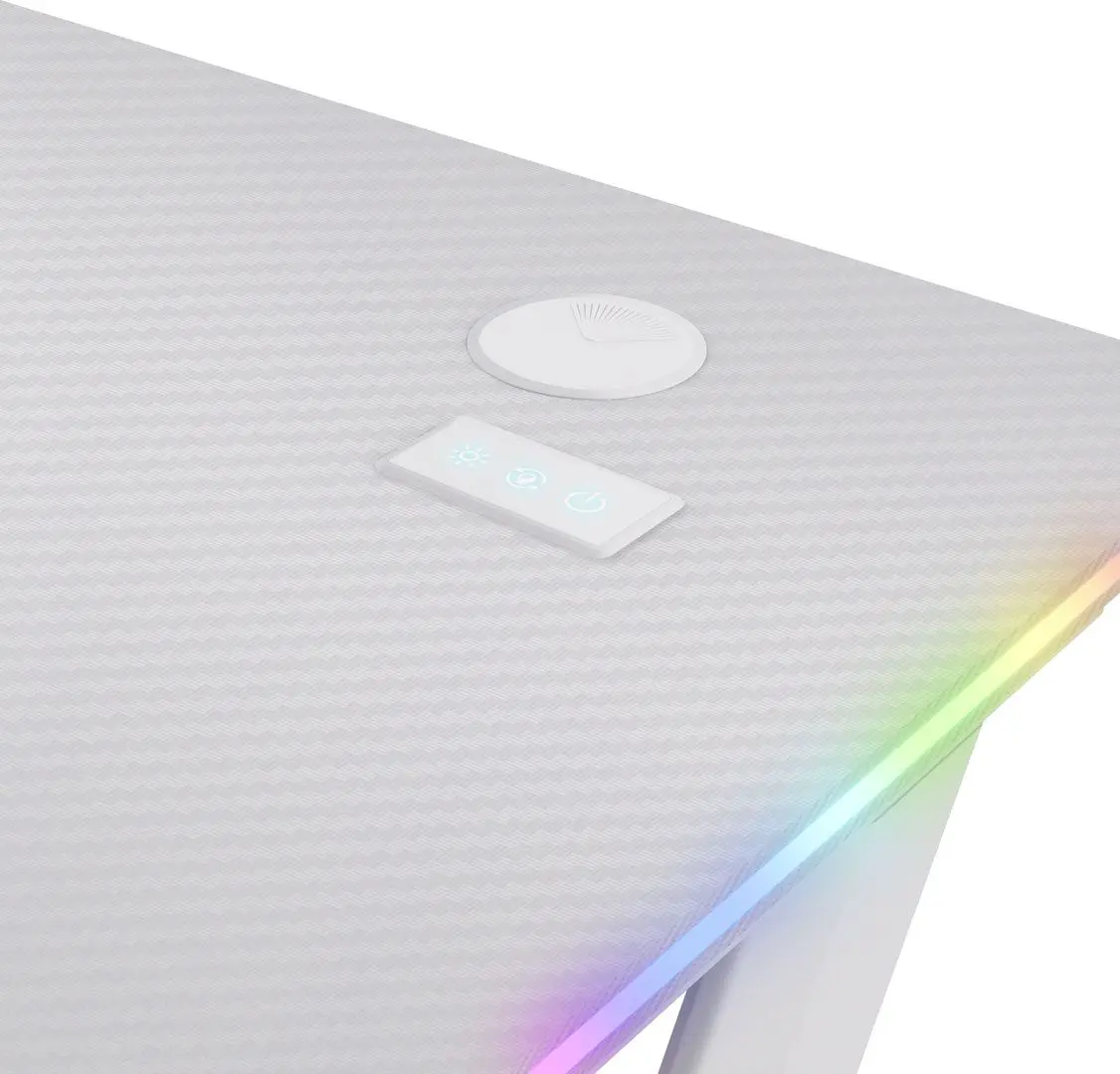 Masa de calculator Trust GXT 709W Luminus (White)