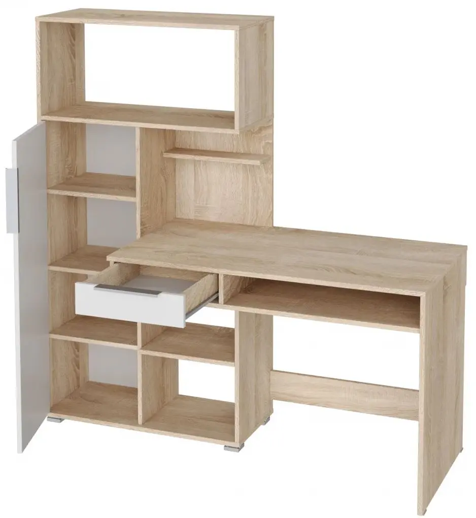Masa pentru calculator Tuckano Duet (Sonoma/White) - 2