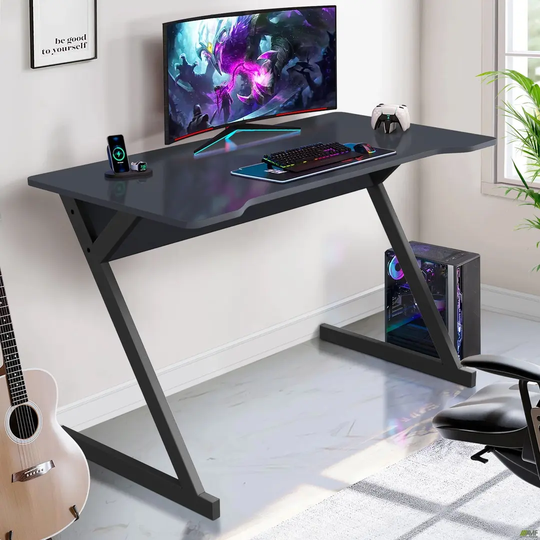 Стол компьютерный стол Dexter (Black/Anthracite)