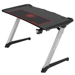 Masa de jocuri pentru calculator Ultradesk Racer (Black/Silver)