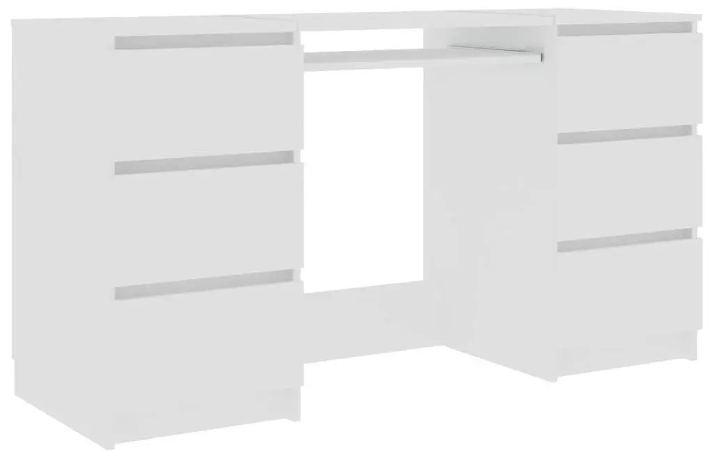 Masa de calculator VidaXL 800810 (White)