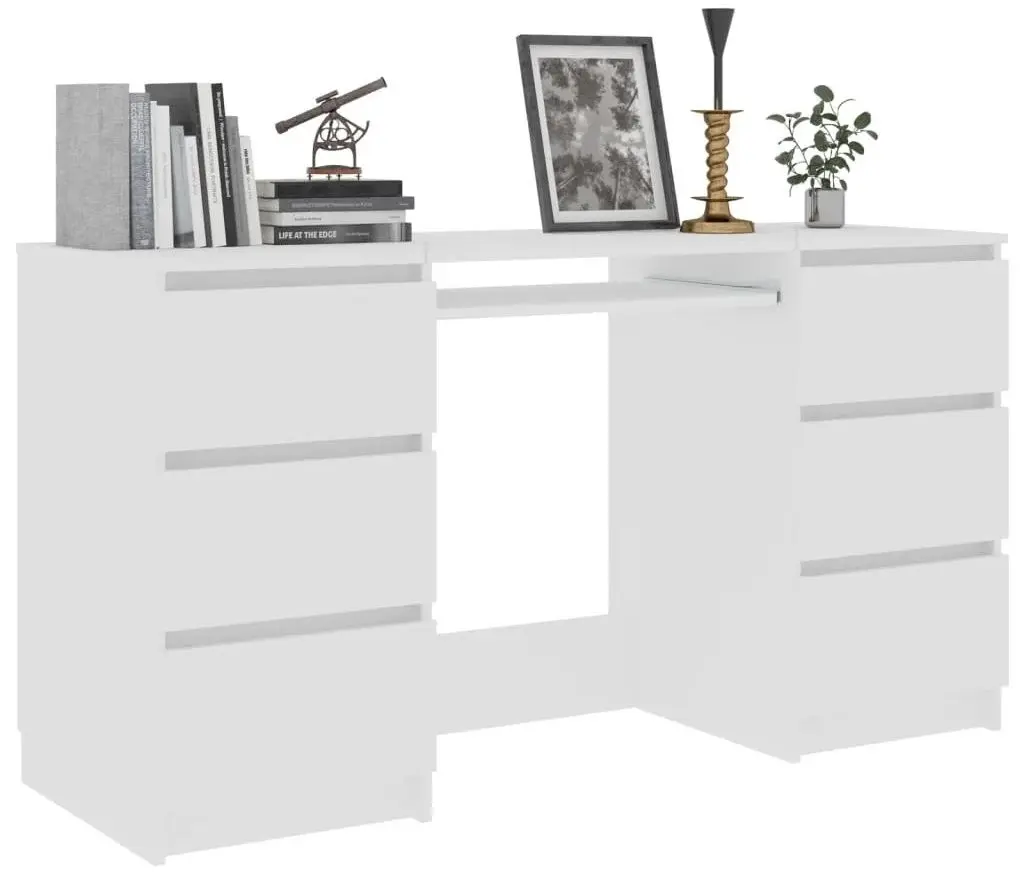 Masa de calculator VidaXL 800810 (White)