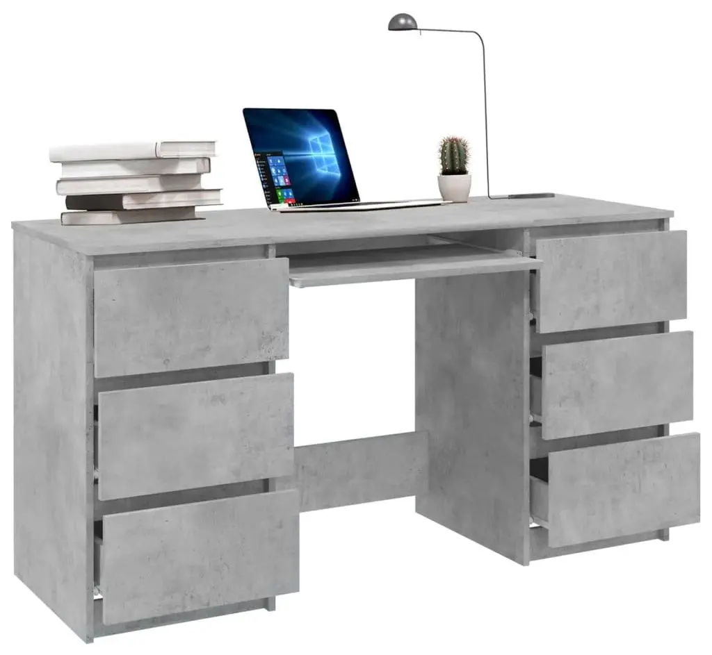 Стол компьютерный VidaXL 800814 (Concrete Grey)