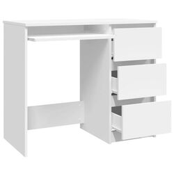 Стол компьютерный VidaXL 801373 (White) Thumb