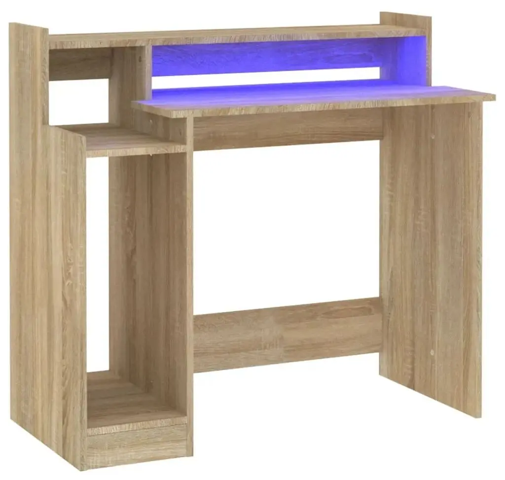 Masa de calculator VidaXL 805555 (Sonoma Oak)