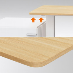 Masa de calculator gaming VonHaus 3000849 (White) Thumb