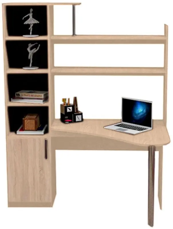 Masa de birou Yasen Kosinus (Sonoma Oak)