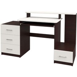 Masa de calculator Yasen Lega 3 (Wenge Magic/White) Thumb