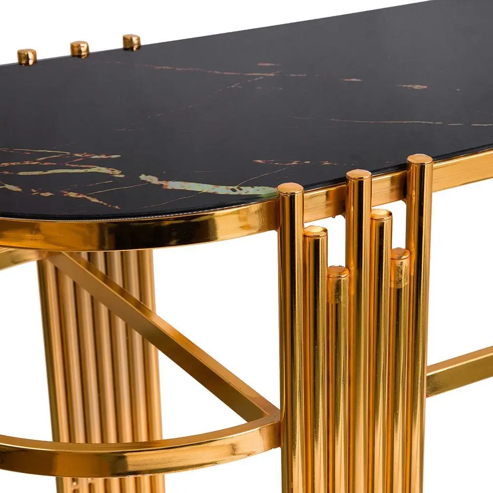 Masa auxiliara Casa Moora IDRC24 (Black Marble/Gold)