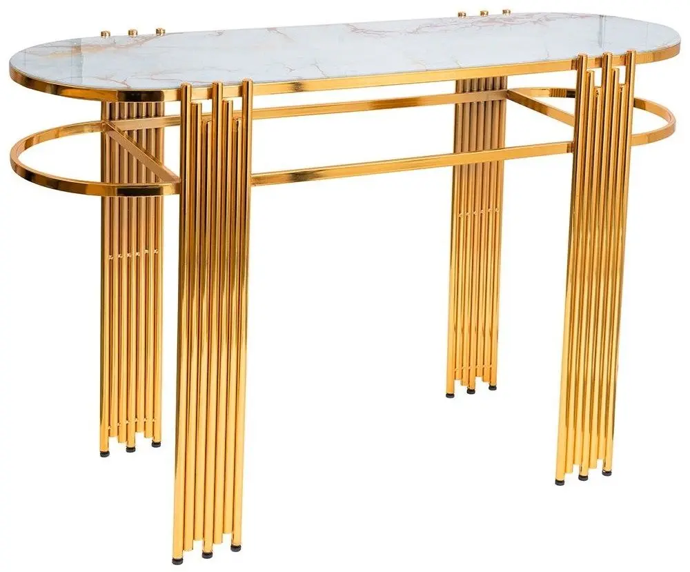 Консольный стол Casa Moora IDRC25 (White Marble/Gold)