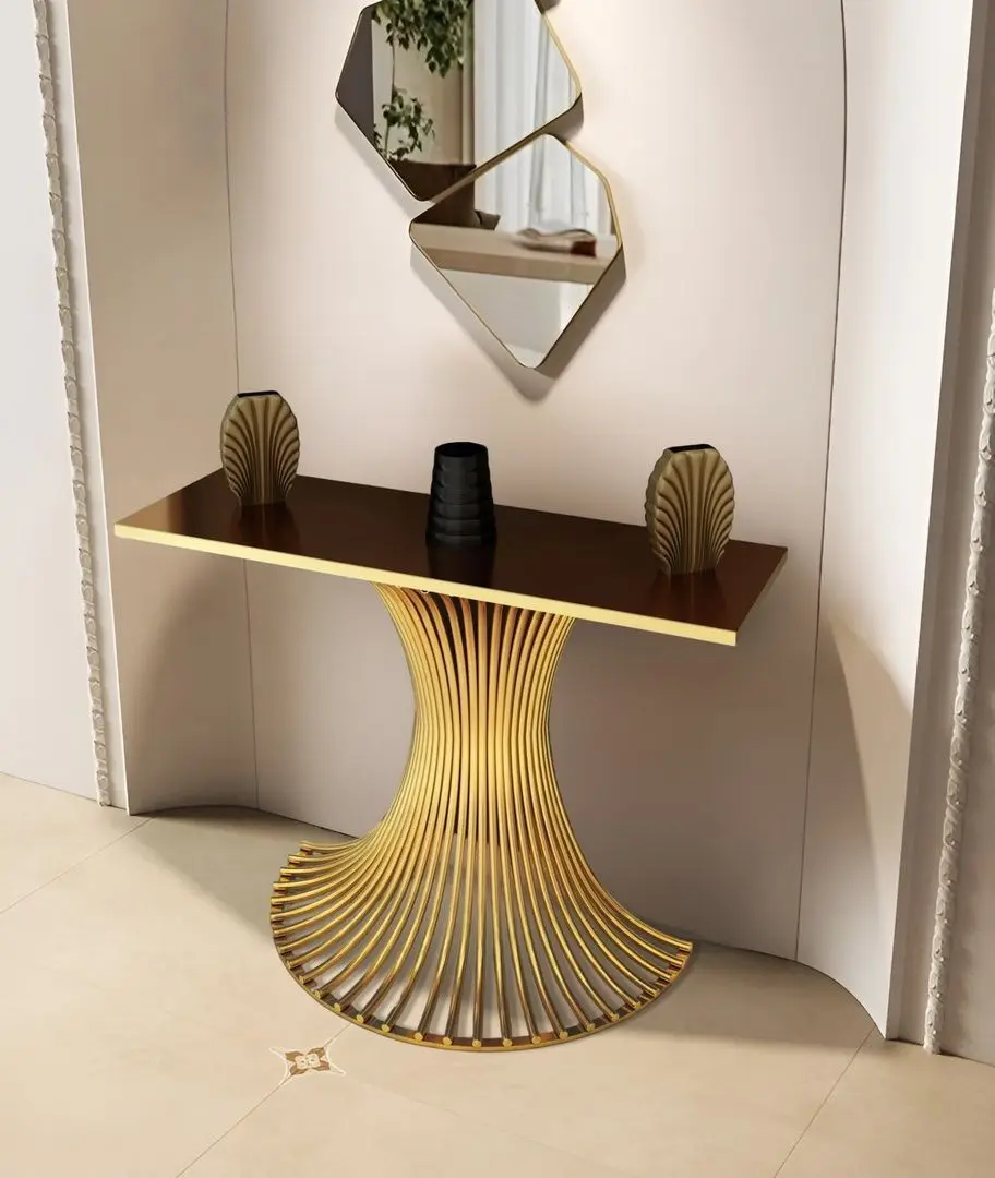 Консольный стол с зеркалом Casa Moora IDRSET15 (Gold)