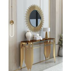 Masa auxiliara cu oglinda Casa Moora IDRSET9 (Gold)