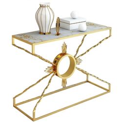 Консольный стол с зеркалом Casa Moora IDSET11 (Gold/White Marble) Thumb
