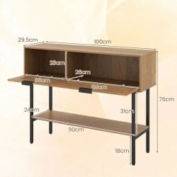 Masa auxiliara Costway HU11273NA (Natural) Thumb