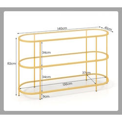 Консольный стол Costway HV10565GD (Gold) Thumb