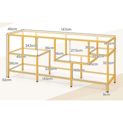 Консольный стол Costway HV10566GD (Gold) Thumb