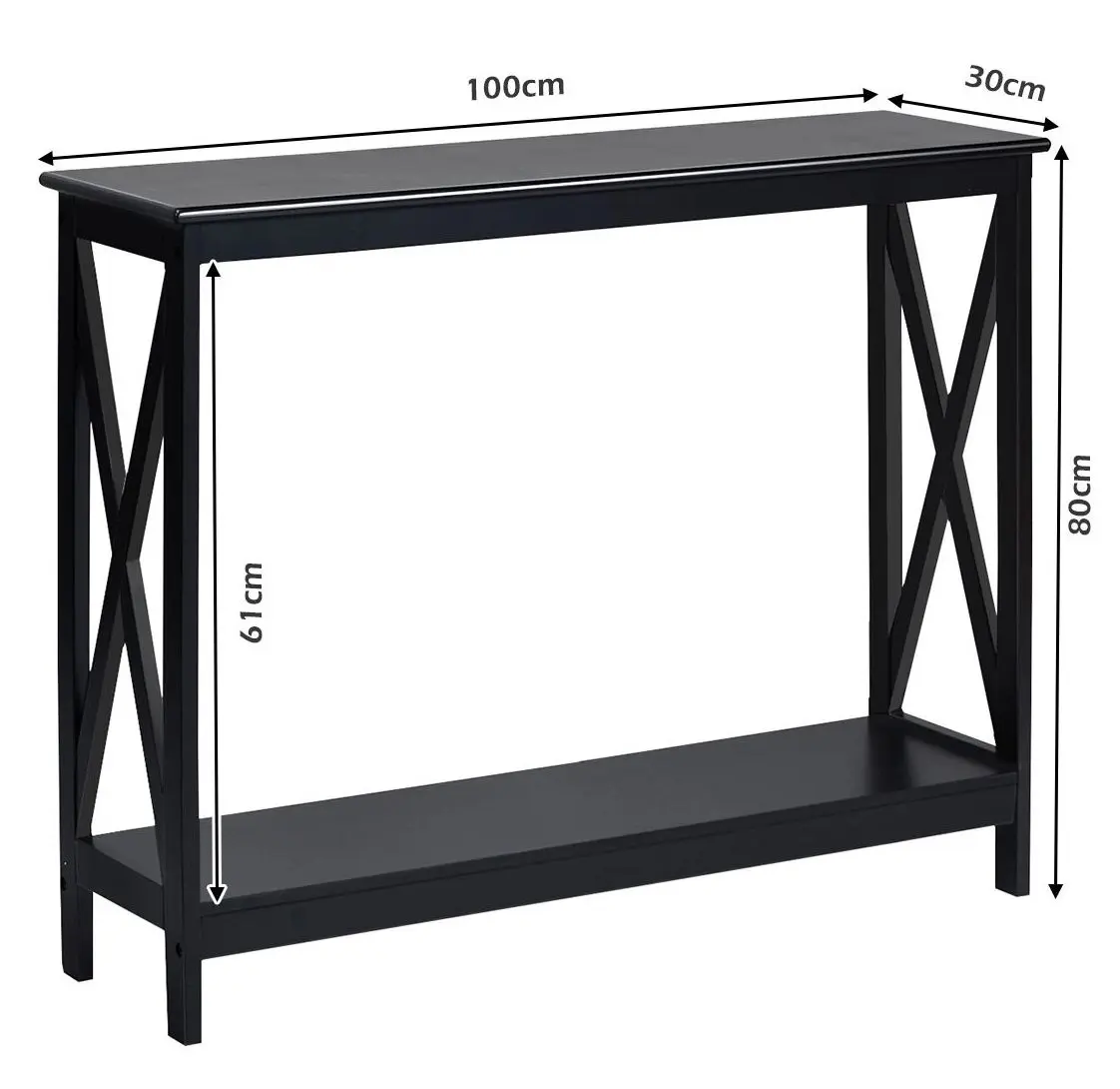 Masa auxiliara Costway HW65761BK (Black) - 4