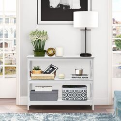 Консольный стол Costway HW65762WH (White) Thumb