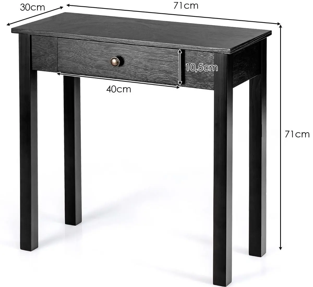 Masa auxiliara Costway HW65910BK (Black)