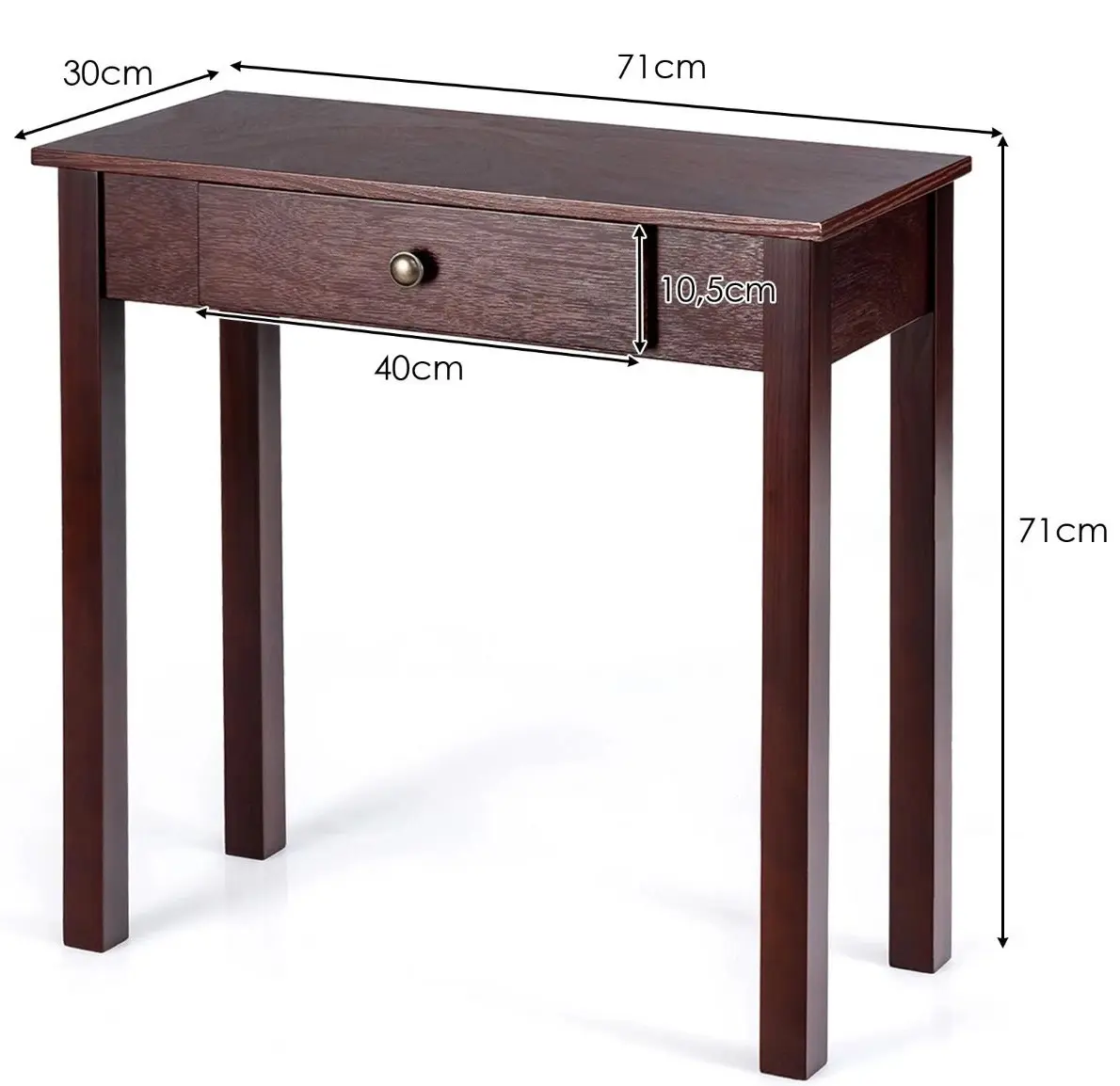 Masa auxiliara Costway HW65910CF (Brown)